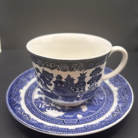 Johnson Brothers Other - Made in England Blue Willow Cup Johnson Brothers England 1883 Saucer 5 3/4" Set